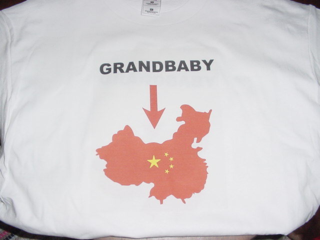 Grandbaby arrow to China t-shirt.